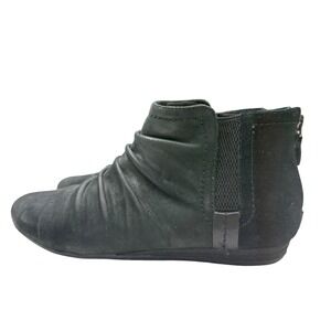Rockport Cobb Hill Genevieve‎ Ankle Bootie Ruched Black Women's 6-1/2 Comfort